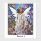 Black Angel Fantasy Art Aufkleber (Blatt)