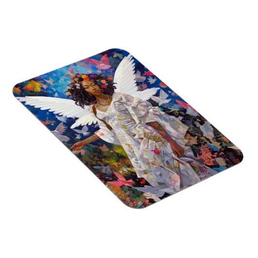 Black Angel Fantasy Art Magnet (Rechte Seite)