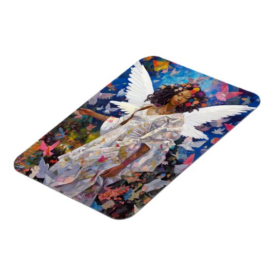 Black Angel Fantasy Art Magnet (Linke Seite)