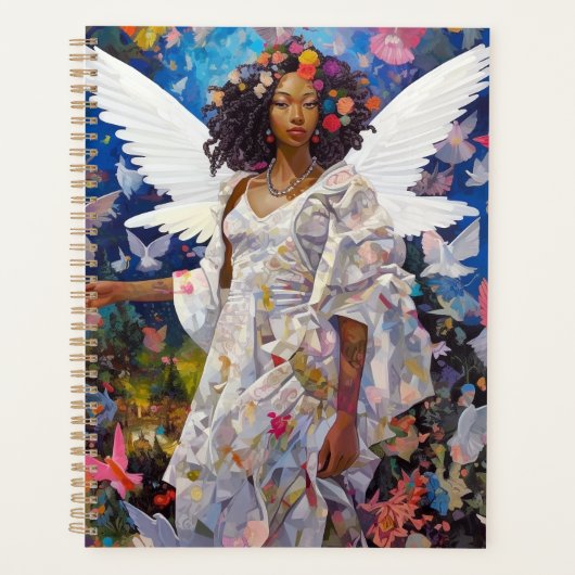 Black Angel Fantasy Art Planer (Vorderseite)