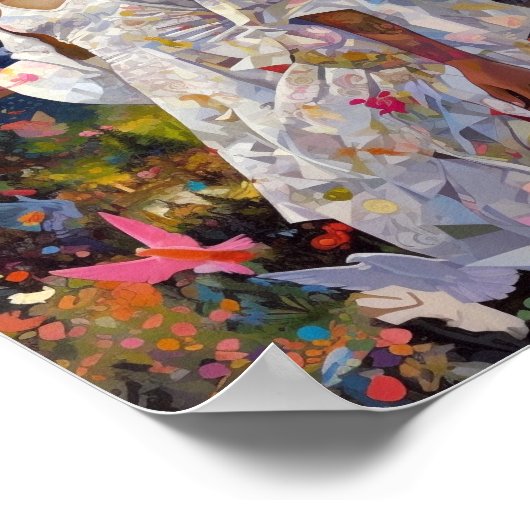 Black Angel Fantasy Art Poster (Ecke)