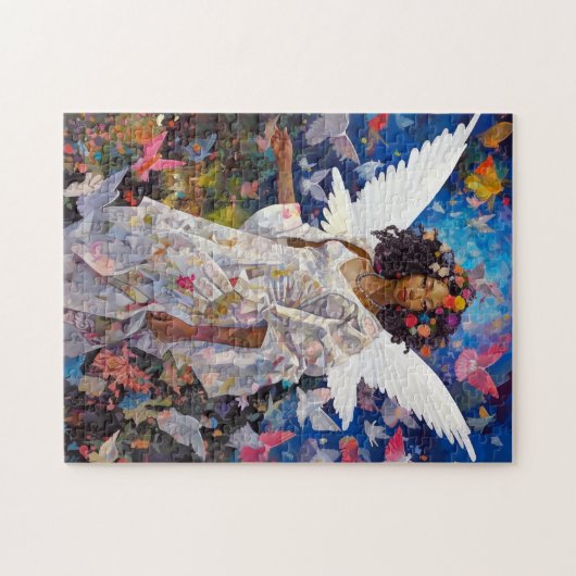 Black Angel Fantasy Art Puzzle (Horizontal)