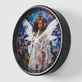 Black Angel Fantasy Art Uhr (Winkel)
