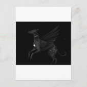 Black Angel Greyhound Postkarte (Vorderseite)