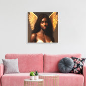 Black Angel Leinwanddruck (Insitu (Wohnzimmer))