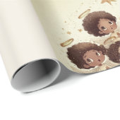 Black Angel Weihnachtschor Geschenkpapier 1 (Rolleneckpunkt)