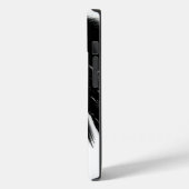 BLACK ANGEL WINGS Monogram Case-Mate iPhone Hülle (Rückseite / Links)