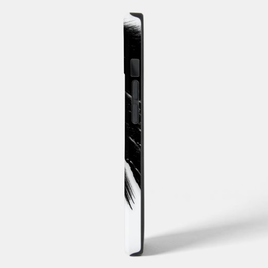 BLACK ANGEL WINGS Monogram Case-Mate iPhone Hülle (Rückseite / Links)