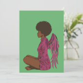 Black Angell Einladung (Stehend Vorderseite)