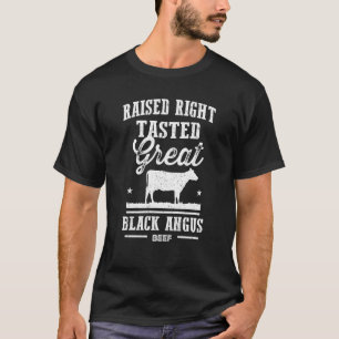 Black Angus aufgewachsen rechts geschmeckt Great T-Shirt