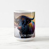 Black Angus Bull Winter Kaffeetasse (Mittel)