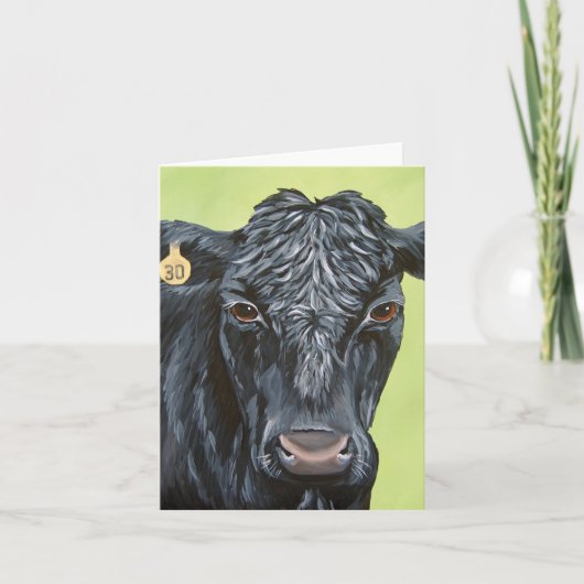 Black Angus Faltekarte Ankündigung (Vorderseite)