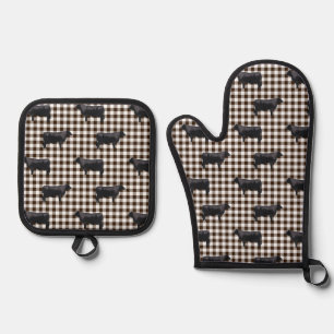 Black Angus Ofenhandschuh & Topflappen-Set