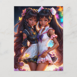 Black Anime Girls Festival - Martha Argerich Proje Postkarte