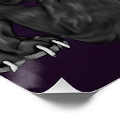 Black Anthro Werewolf Poster (Ecke)
