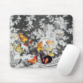 BLACK ANTIQUE LACE PATTERN MAUSPADS (Mit Mouse)