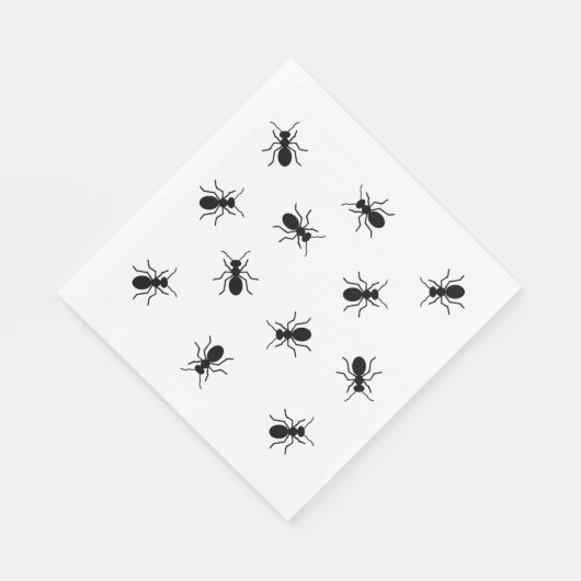 Black Ants Backyard Cookout GRILLEN Funny Picnic Serviette (Ecke)