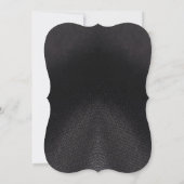 Black Anzug & Krawatte Bachelor Party Einladung (Rückseite)