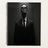 Black Anzug Power Hard Cover Journal - Entfesseln  Planer (Vorderseite)