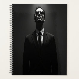 Black Anzug Power Hard Cover Journal - Entfesseln  Planer