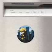 Black Anzug Superhero Magnet (In Situ (Geschirrspüler))