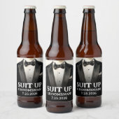 Black Anzug Trauzeuge Vorschlag Beer Labels Anzug  Bierflaschenetikett (Flaschen)