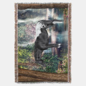Black Appaloosa Horse Waterfall Hintergrund Decke (Vorderseite Vertikal)