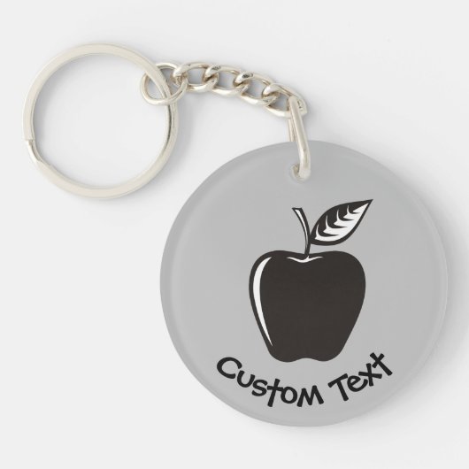Black Apple Schlüsselanhänger (Vorderseite)