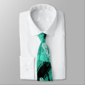 Black Aquamarin Camouflage Neck Tie Krawatte (Gebunden)