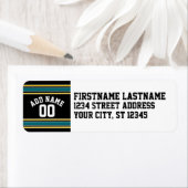 Black Aquamarin Yellow Sports Jersey Individuelle  (Insitu)