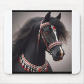 Black Arabian Show Horse Mousepad (Vorne)