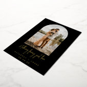 Black Arch Foto Nichts Extravagant nur Liebe Elopa Folieneinladung (Gedreht)