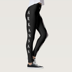 Black Arkansas Staat Blume Apple Blossom Leggings