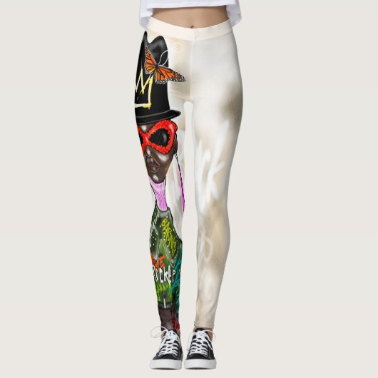 BLACK ART LEGGINGS (Vorderseite)