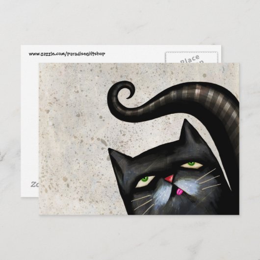 BLACK ART NIEDLICHE Postkarten (Vorne/Hinten)