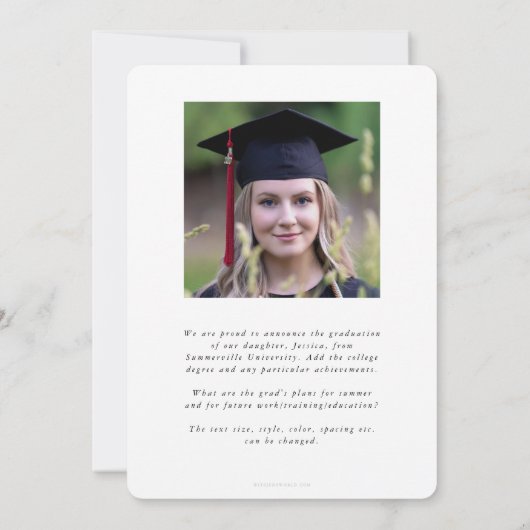 Black Asclepius RN Registrierter Nurse-Abschluss Ankündigung (Rückseite)