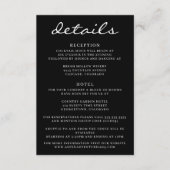 Black Aspen Tree Wedding Begleitkarte (Vorderseite)