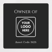 Black Asset Labels | Logo für benutzerdefinierte G Etiketten (Design 1)