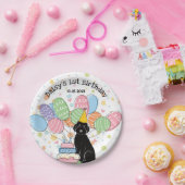 Black Aussiedoodle Birthday Party Paper Teller (Party)