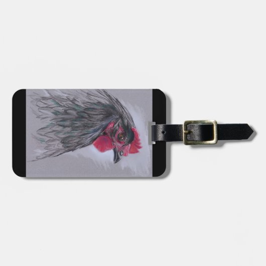 Black Australorp Hen Gepäckanhänger (Vorderseite horizontal)