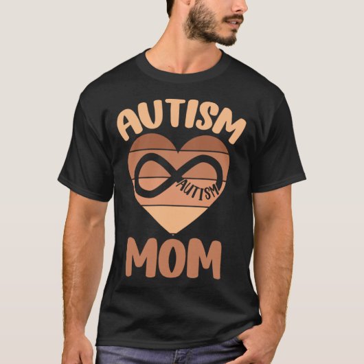 Black Autism Mom Of Autistic Son Kid Neurodiversit T-Shirt (Vorderseite)