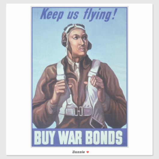 Black Aviators: Militärischer Kampfdienst der USA Aufkleber (Blatt)