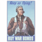 Black Aviators: Militärischer Kampfdienst der USA Aufkleber (Vorderseite)