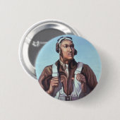 Black Aviators: Militärischer Kampfdienst der USA Button (Vorne & Hinten)