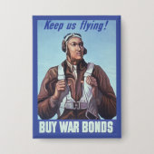 Black Aviators: Militärischer Kampfdienst der USA Button (Vorderseite)