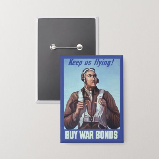 Black Aviators: Militärischer Kampfdienst der USA Button (Vorderseite/Rückseite)