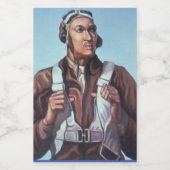 Black Aviators: Militärischer Kampfdienst der USA Lebensmitteletikett (Einzelnes Label)