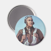 Black Aviators: Militärischer Kampfdienst der USA Magnet (Vorderseite/Rückseite)