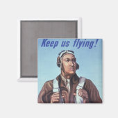 Black Aviators: Militärischer Kampfdienst der USA Magnet (Vorderseite/Rückseite)