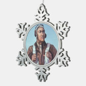 Black Aviators: Militärischer Kampfdienst der USA Schneeflocken Zinn-Ornament (Rechts)